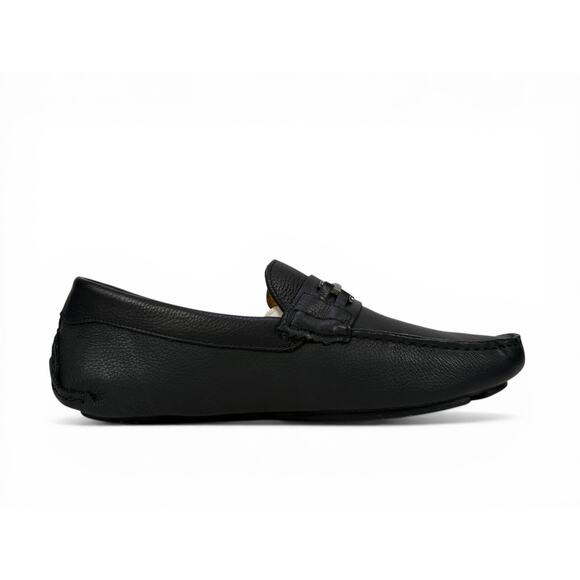 Massimo Matteo Bit Driver Loafer Mens 9.5 Black Leather Moccasin Slip On Luxury main image 14